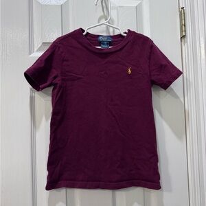 Ralph Lauren Kids Maroon Short Sleeve Tee